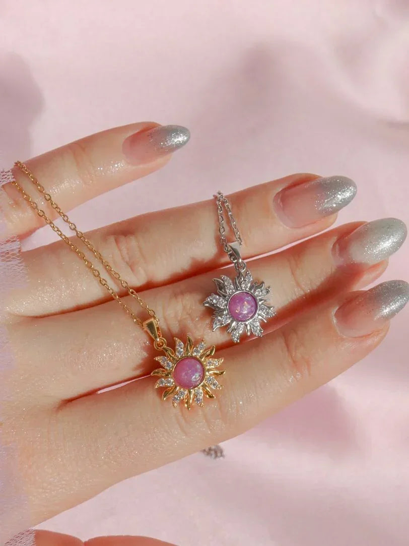 Rotating Rapunzel Sun Necklace