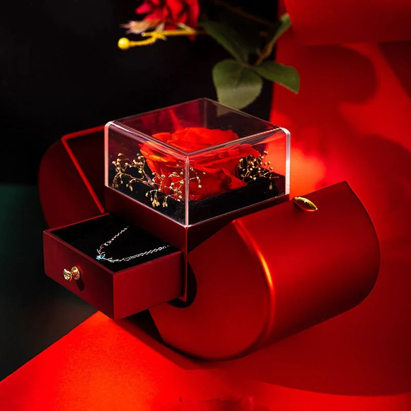 I Love You Necklace with 100 Languages Projection and Gift Box