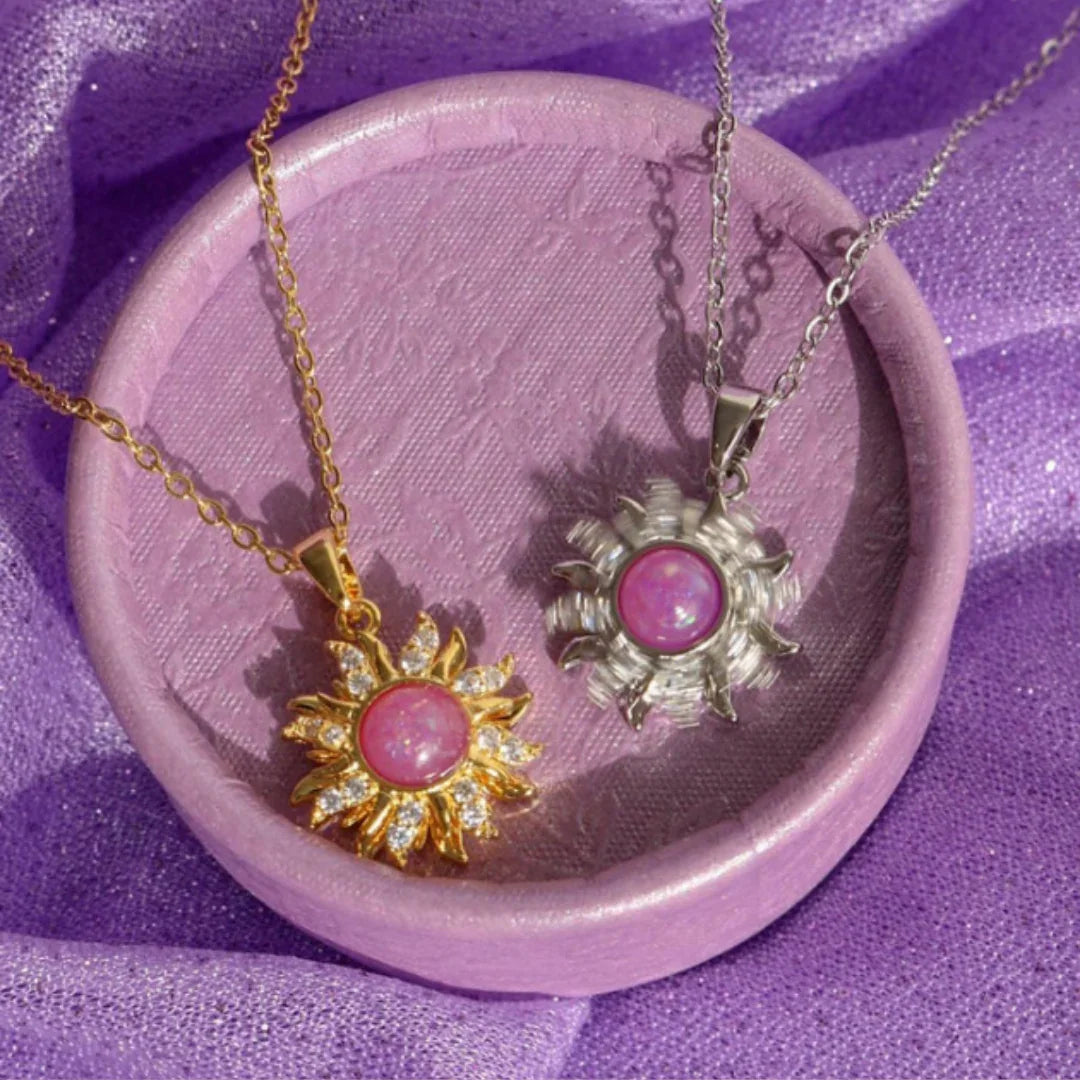 Rotating Rapunzel Sun Necklace