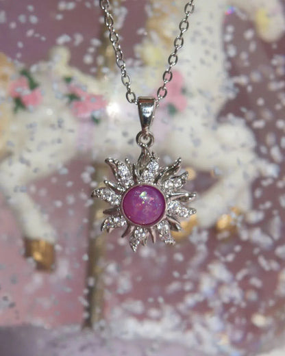 Rotating Rapunzel Sun Necklace