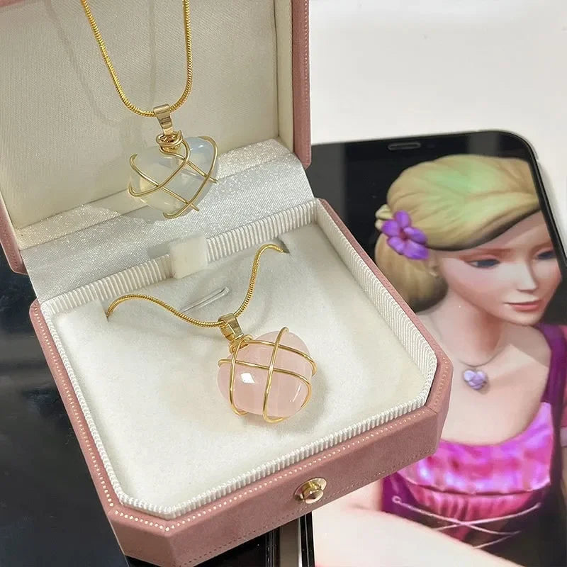 Barbie Necklace with Cubic Zirconia