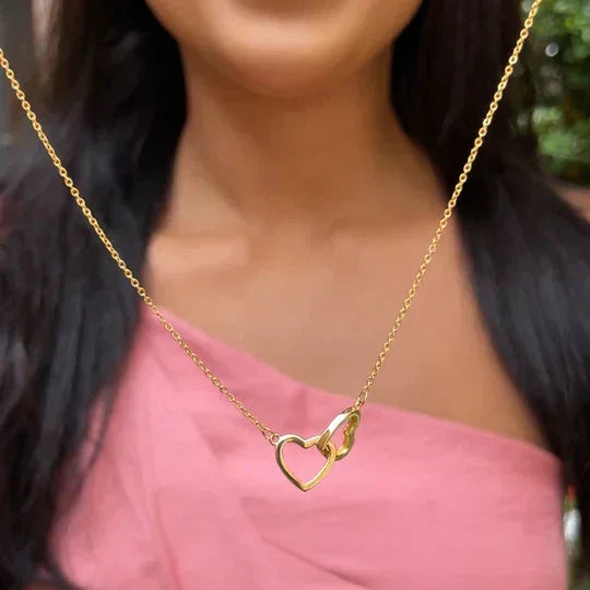 Love Bow Necklace and Bear with Eternal Rose